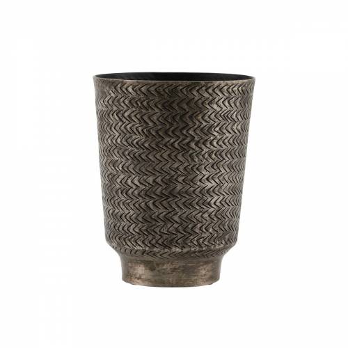 Bild von House Doctor – Oli flower pot, Ø 14.5 x H 18 cm, matt black Finish