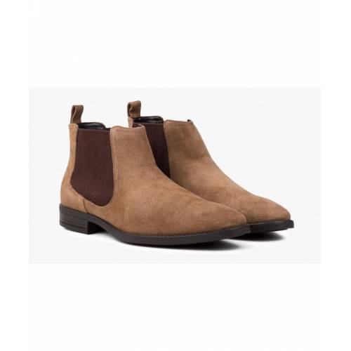 Bild von Redfoot Mens Doyle Tan Suede Chelsea Boot – Brown