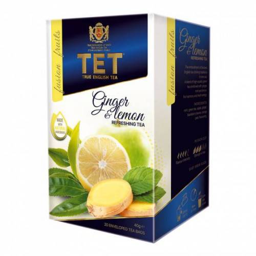 Bild von True English Tea Tea True English Tea „Ginger & Lemon“, 20 pcs.