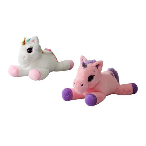 Bild von 30cm Large Lying Soft Stuffed Unicorn Plushie: Pink