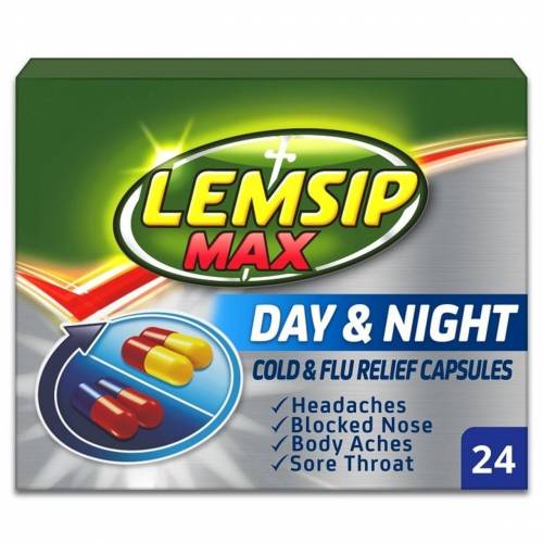 Bild von Lemsip Max Day & Night Cold & Flu Relief – 24 Capsules