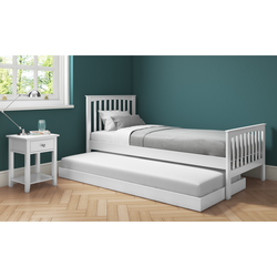 Bild von Oxford Guest Bed in Cream With Pop-up Trundle