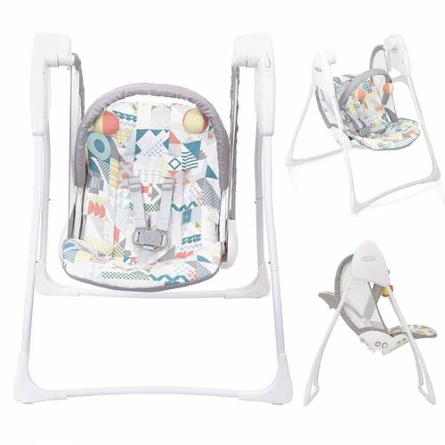 Bild von Graco Baby Delight Swing – Patchwork Grey