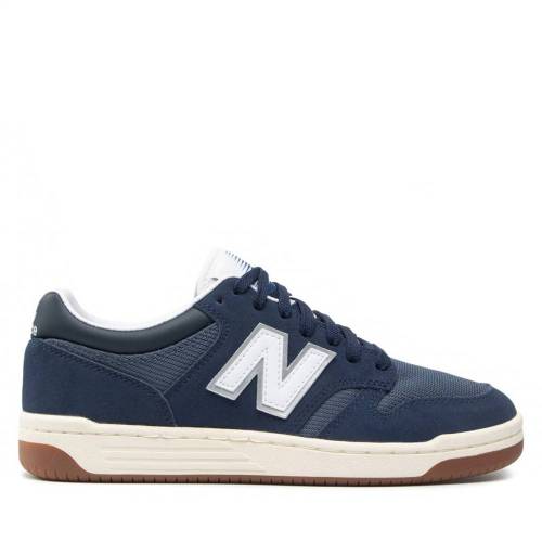 Bild von NEW BALANCE 480 Line –  Navy White Suede Mesh Sneakers for Him