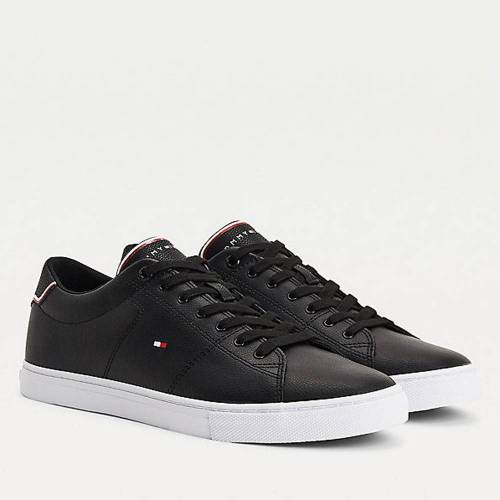 Bild von Tommy Hilfiger Essential Line – Black Leather Sneakers