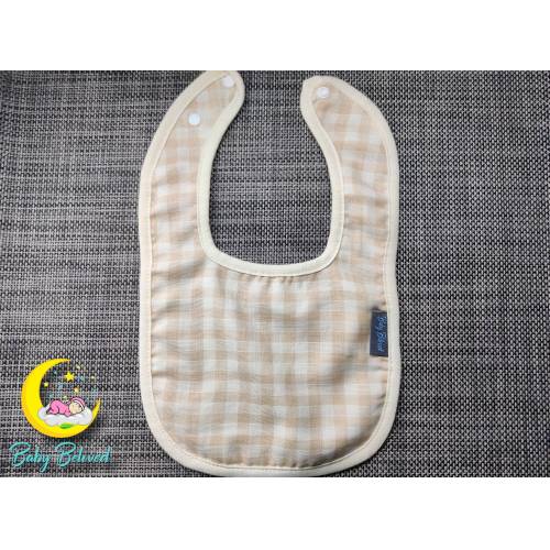 Bild von Baby Beloved Natural Color Organic Cotton Striped Baby Bib