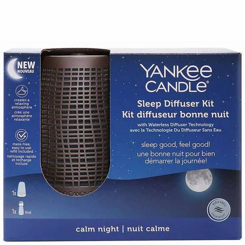 Bild von Yankee Candle – Sleep Diffusers Bronze Starter Kit with Calm Night Refill  for Men and Women