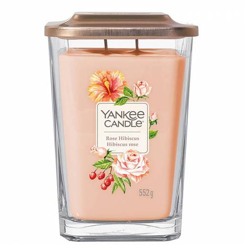 Bild von Yankee Candle – Elevation Candles Large: Rose Hibiscus 552g  for Men and Women