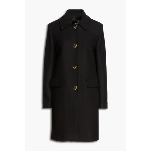 Bild von Brushed Wool-blend Felt Coat – Black – Love Moschino Coats