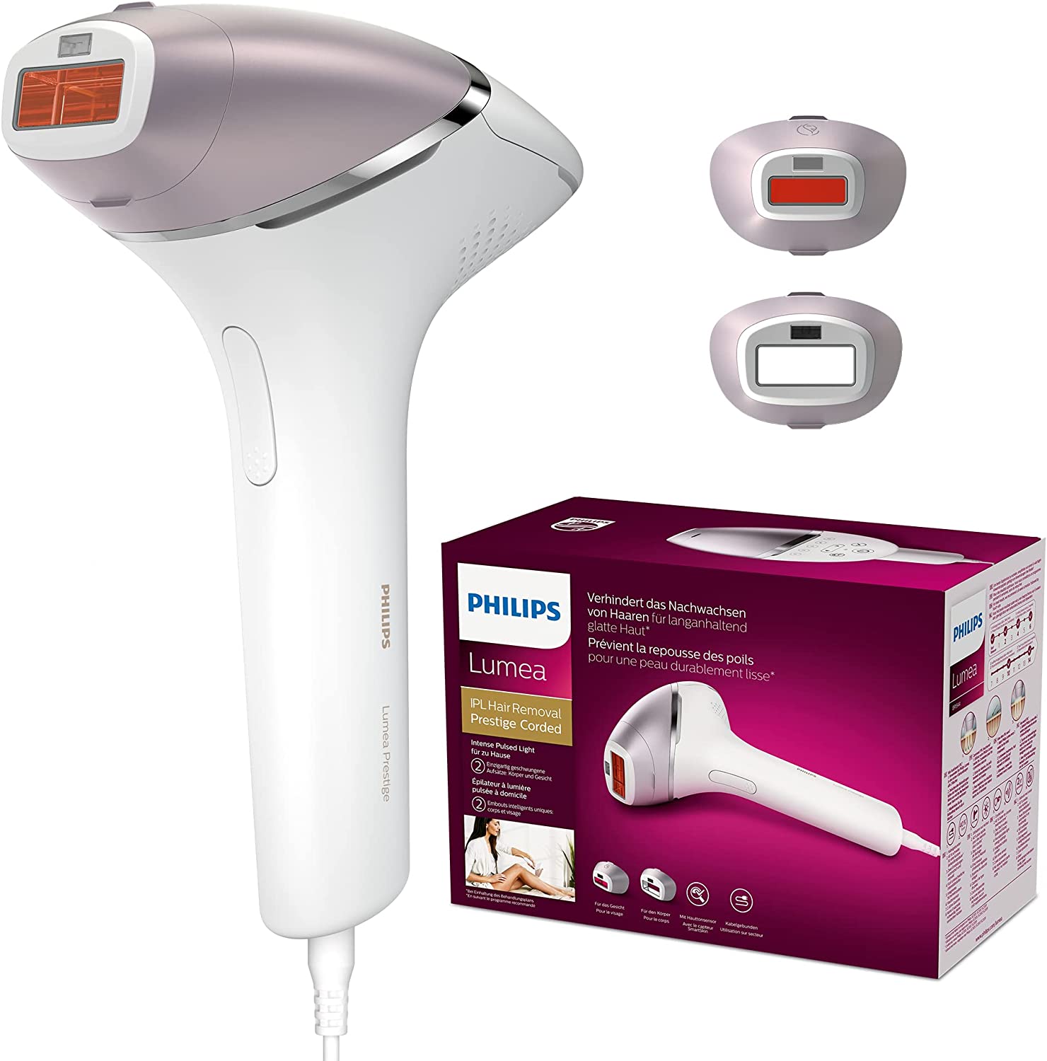 Bild von Philips Lumea IPL Prestige, 2 Attachments – Hair Removal Device (BRI944/00)